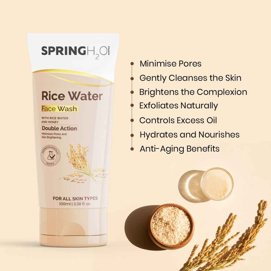 SPRING H2O Rice Water Face Wash