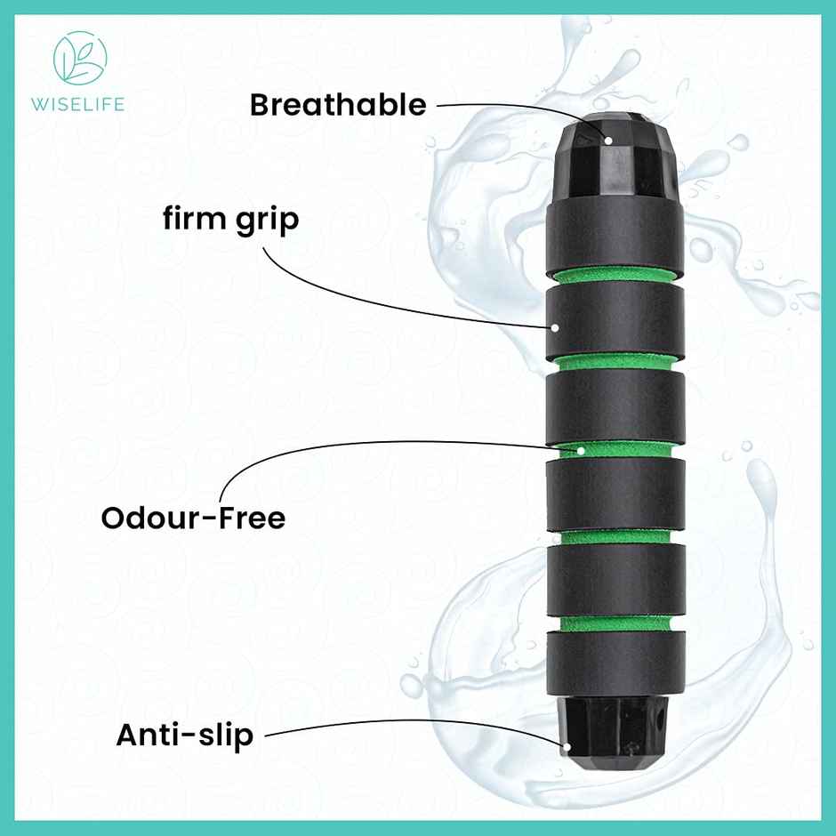 Wiselife Skipping Rope- Green Black