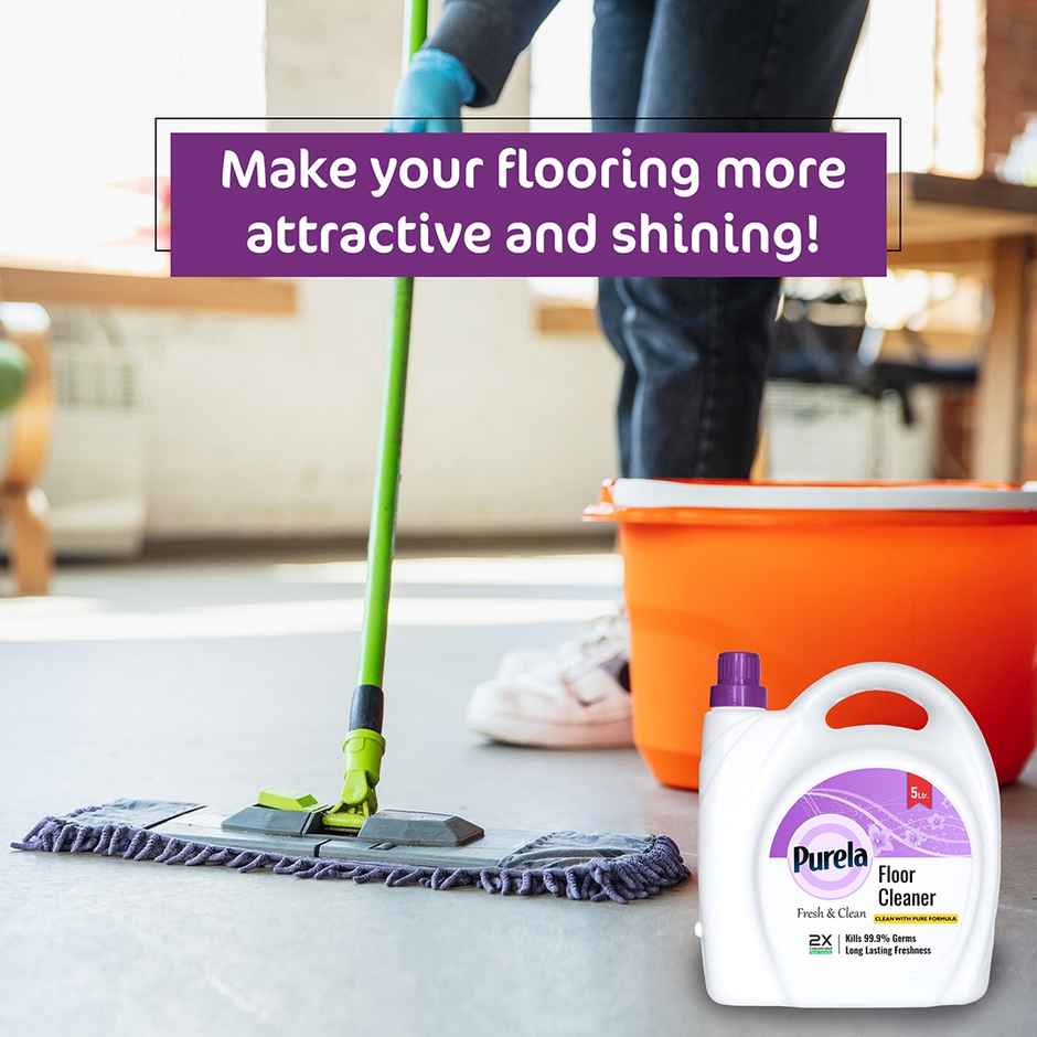 Purela Lavender Floor Cleaner Liquids | Bathroom Surface Cleaning Liquid | Ecofriendly