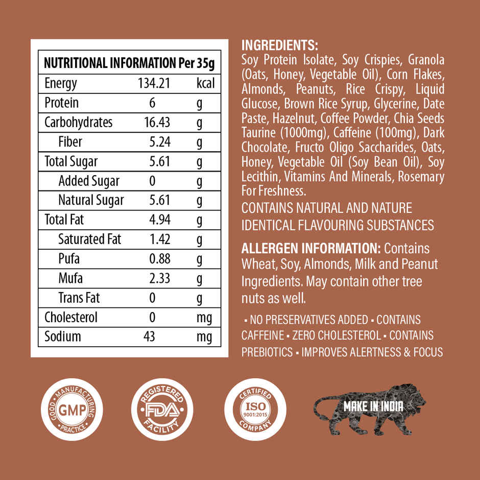 Rize Energy Bar In Tiramisu