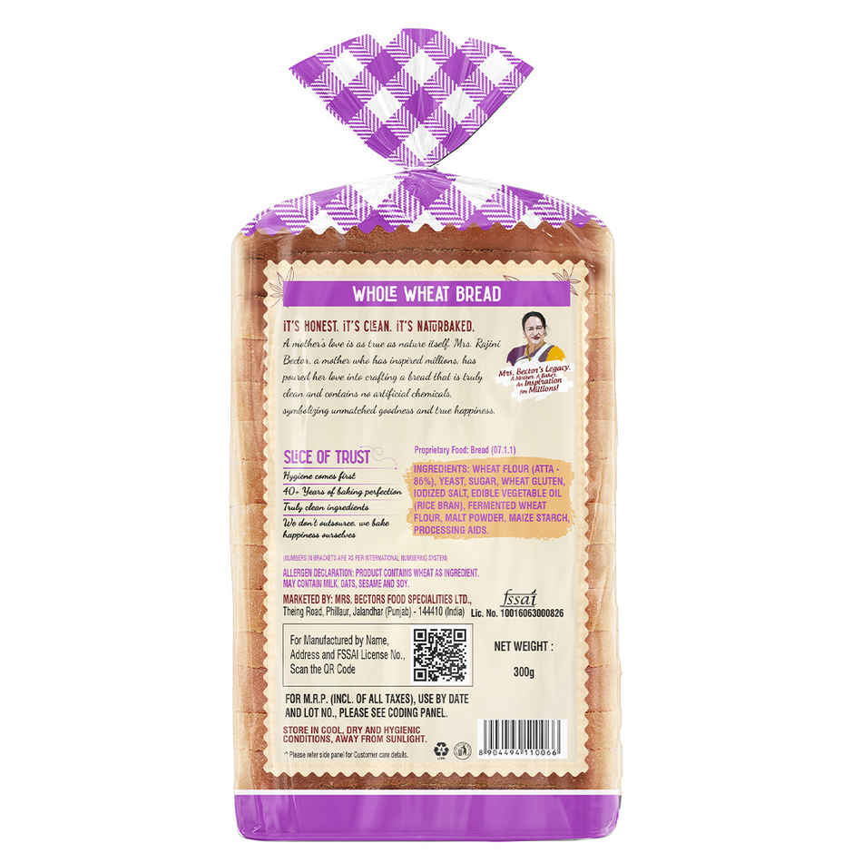 Naturbaked Zero Maida Whole Wheat Bread