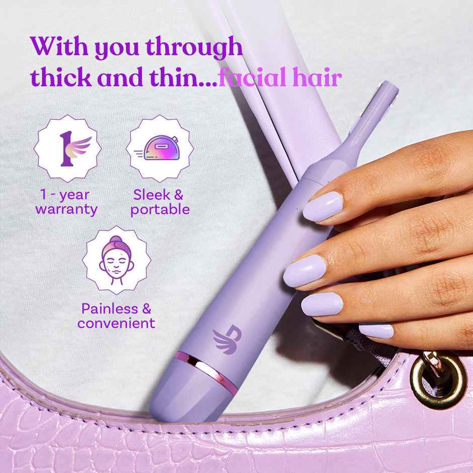 Bombae 4-In-1 Facial Hair Remover, Painless Eyebrow & Face Trimmer | Fuzzoff