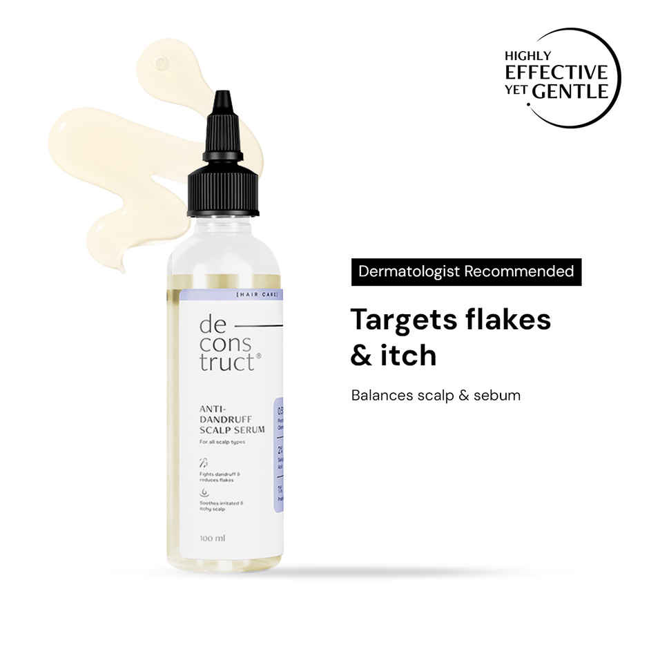 Deconstruct Anti Dandruff Serum | 0.5% Piroctone Olamine, 2% Salicylic Acid | Controls Flakes