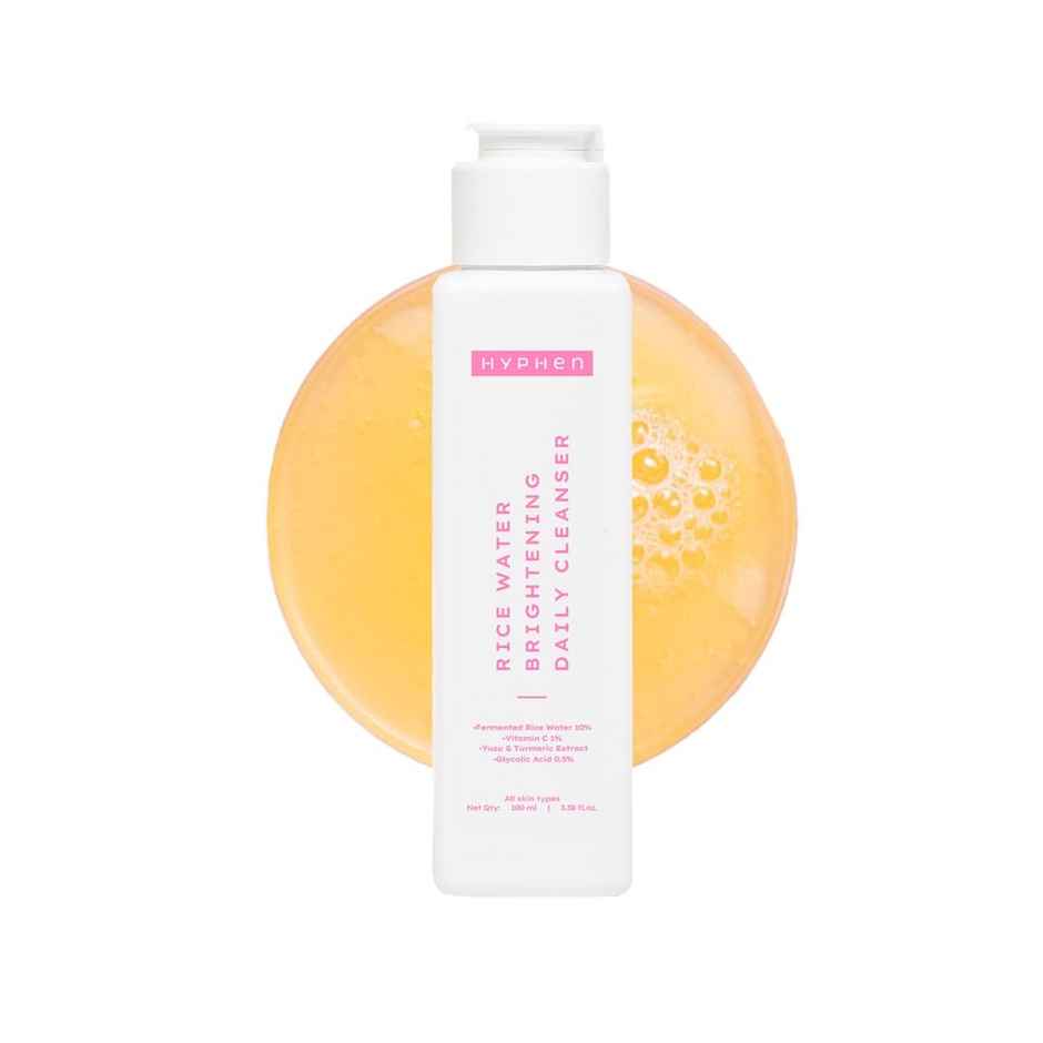 Hyphen Rice Water Brightening Daily Cleanser | Brightens Skin, Reduces Dark Spots & Pigmentation