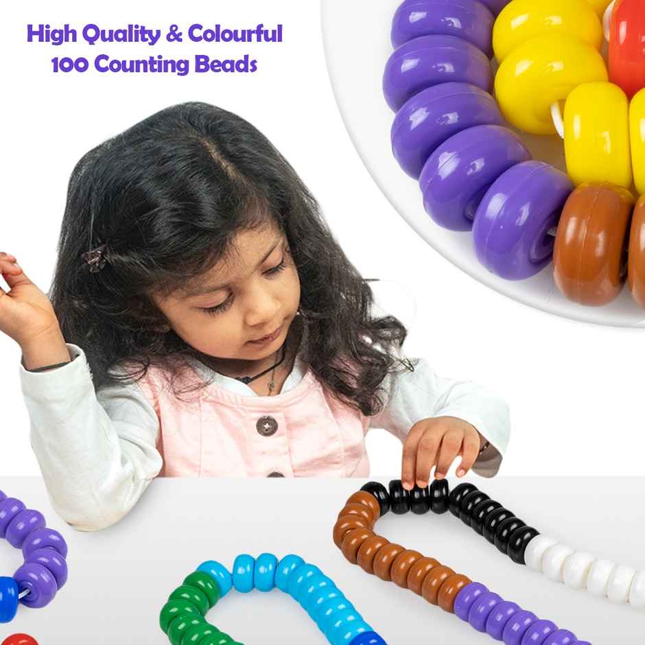 Ratna's Rainbow Jumbo Beads 100 Beads | Assorted