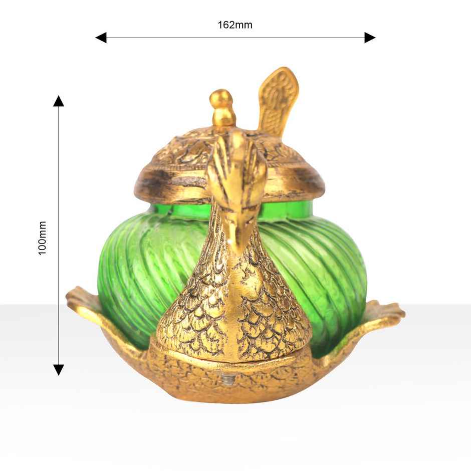 Devnidhii Bowl Glass Duck with Spoon