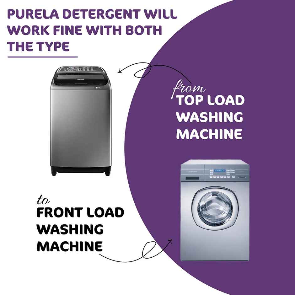 Purela Lavender Top & Front Load Balanced pH Non-Toxic Detergent Liquid