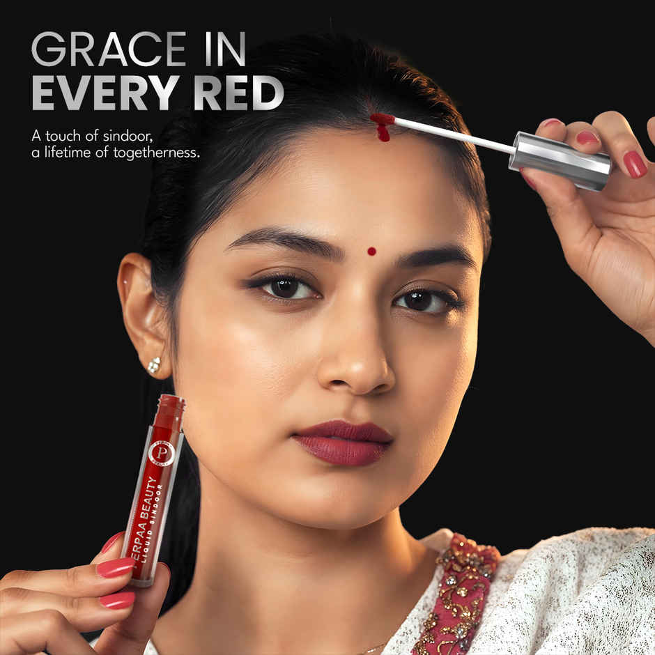 PERPAA BEAUTY Royal Maroon Liquid Vegan Matte Sindoor | Water-Resistant - Long-Lasting-Smudge-Proof