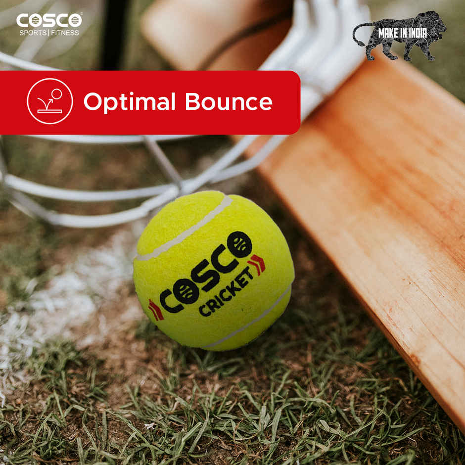 Cosco Cricket Light weight Tennis Balls, pack of 6