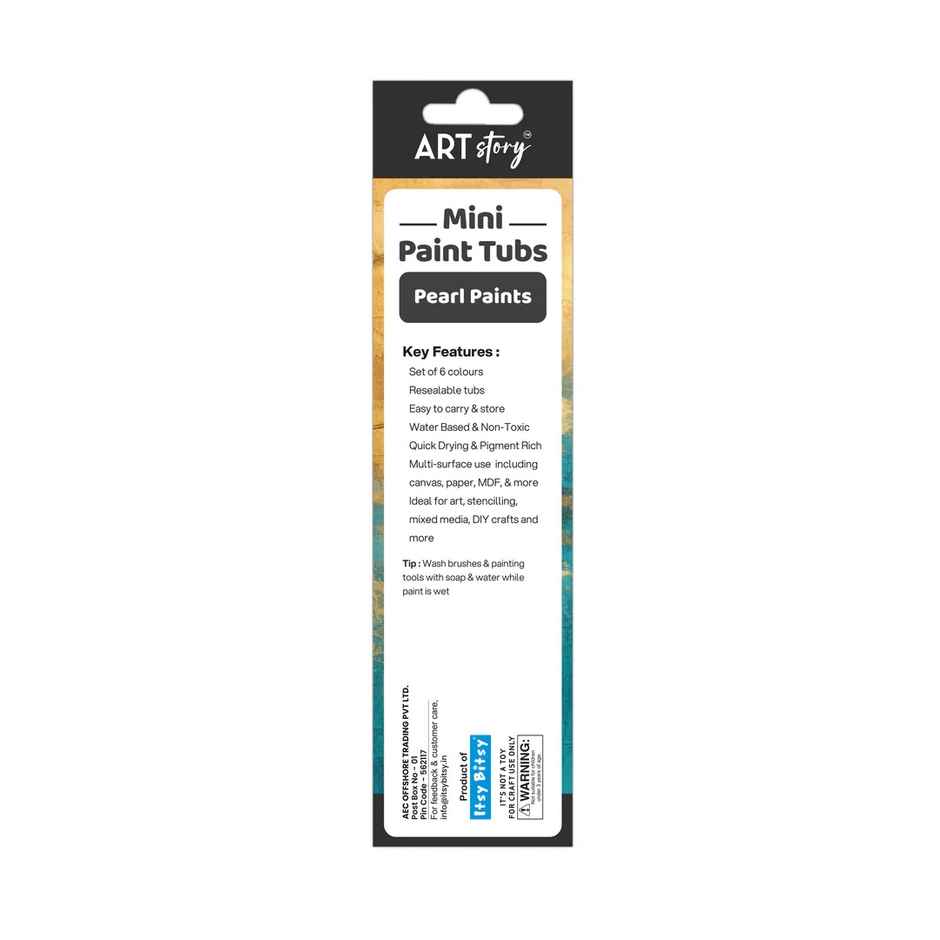 Itsy Bitsy Mini Paint Tubs Pearl Paint Bright 6 ml x 6 shades LB