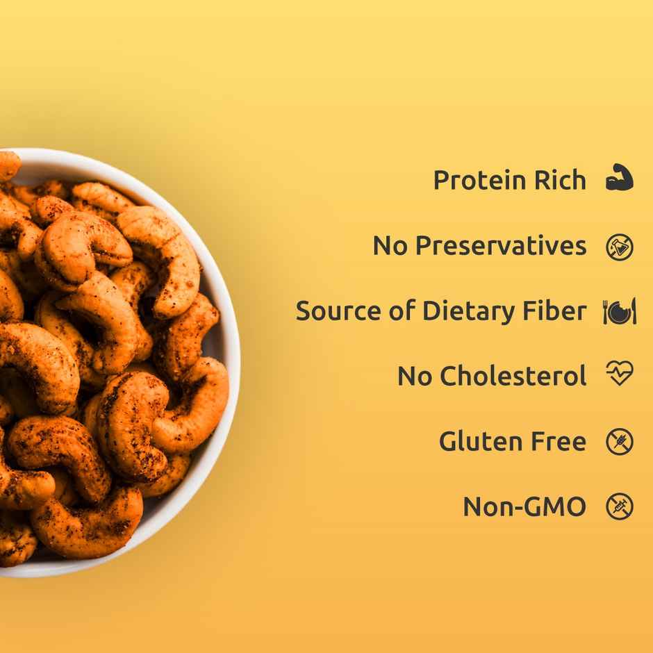 Farmley Thai Chilli Roasted Cashews | Spicy & Nutty