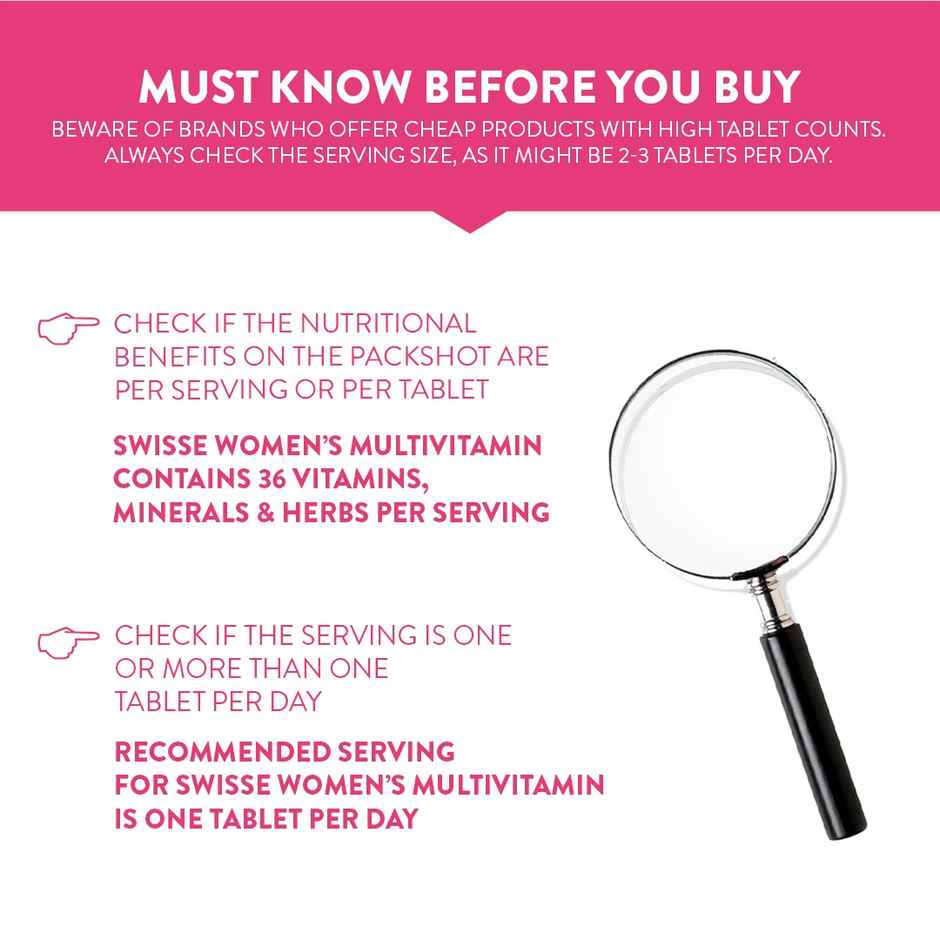 Swisse Women'S Multivitamin - Boosts Energy, Stamina, Mental Performance With 36 Herbs - (30 Tabs)