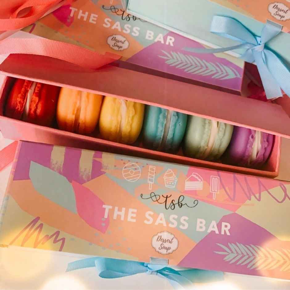 The Sass Bar Macaron Soap Box