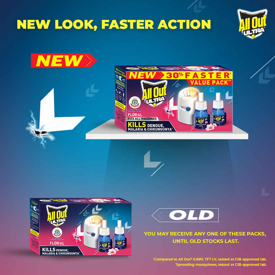 All Out Ultra Power + Slider Floral Mosquito Repellent