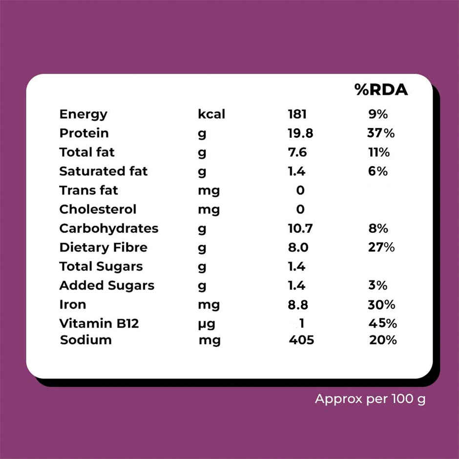 Hello Tempayy 40g Protein Peri Peri Tempeh Cubes |Low Fat & High Fibre