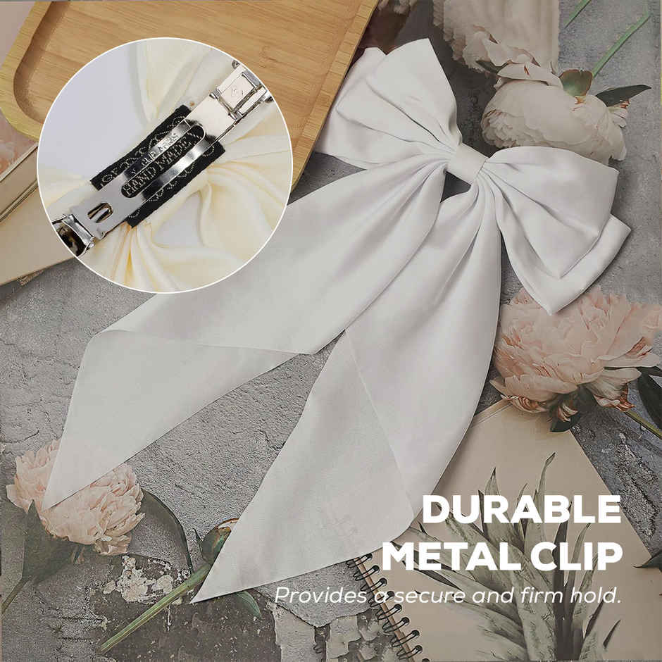 Gleva Bow Hair Clip | Black