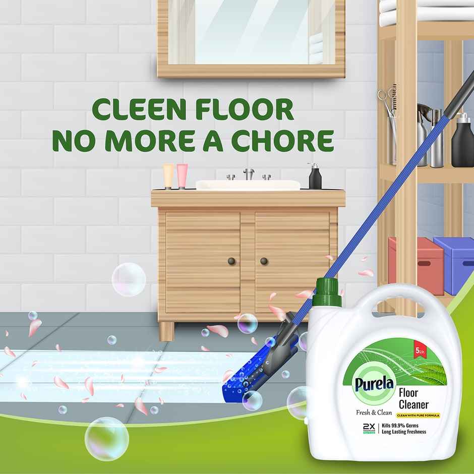 Purela Neem Floor Cleaner Liquids | Bathroom Surface Cleaning Liquid | Ecofriendly