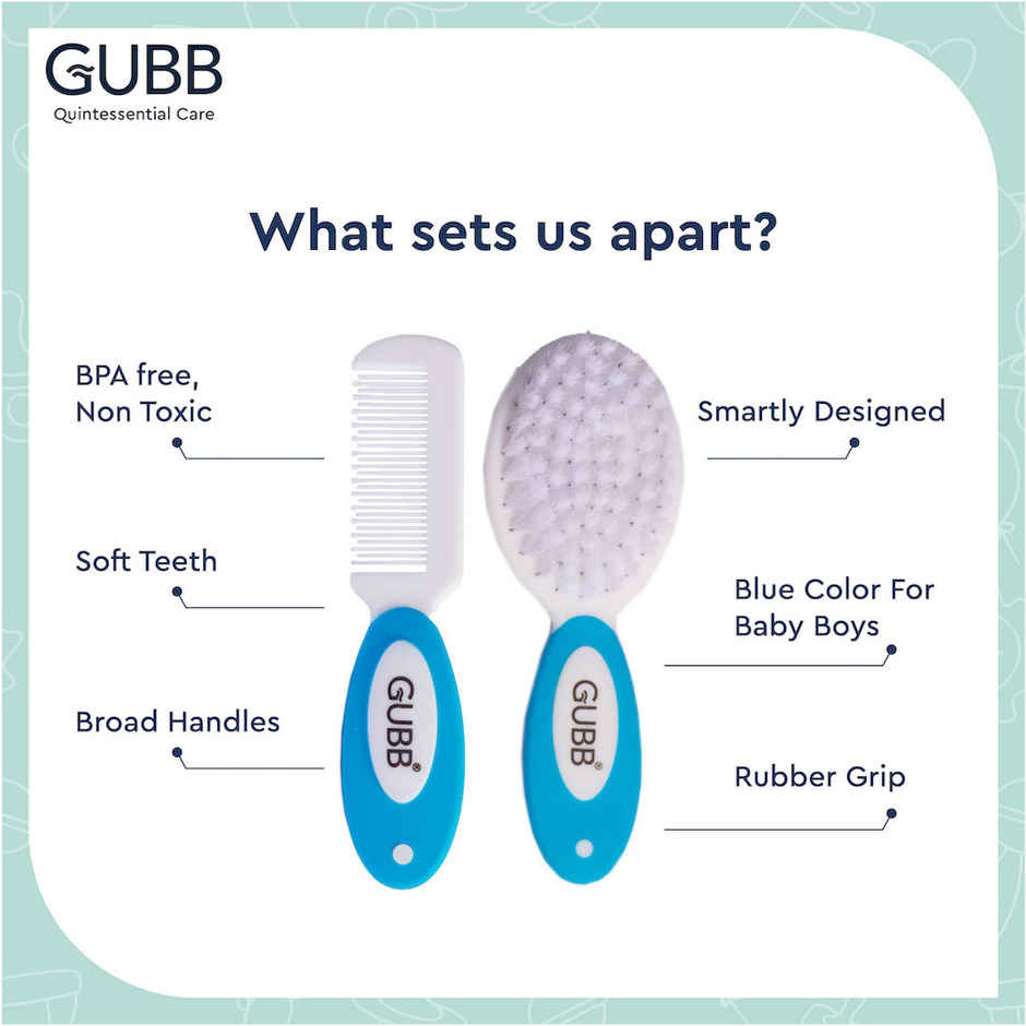 GUBB Comb & Brush | Nylon Hair