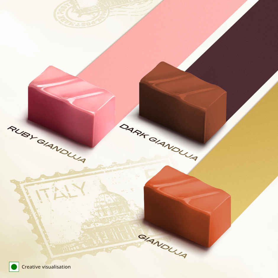 Fabelle Gianduja Trilogy- Assorted Luxury Handcrafted Chocolate Box Combo