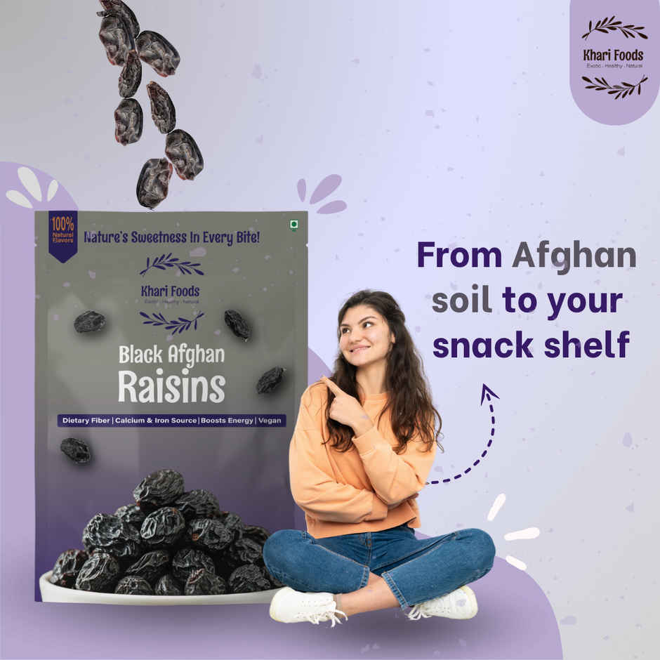 Khari Foods Black Raisins Dried