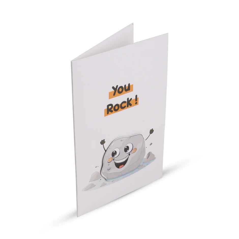 Itsy Bitsy 3d Greeting Card & Envelope You Rock 4 x 6 Inch Approx 2 Pc Lb