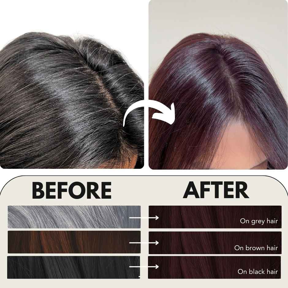 Paradyes Mini Rich Burgundy Timeless Hair Tint for Complete Grey Coverage
