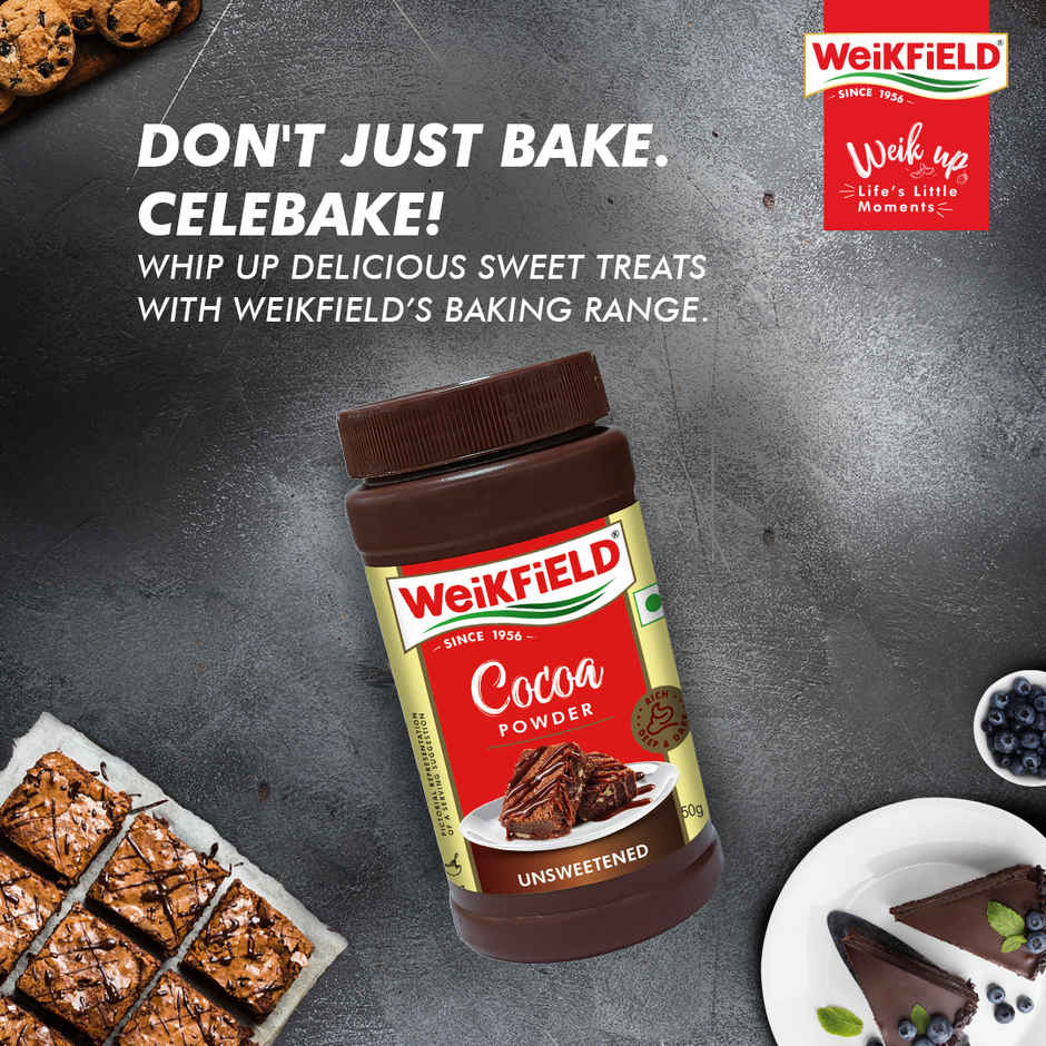 Weikfield Rich and Decadent Pure Cocoa Powder | Smooth & Rich Taste