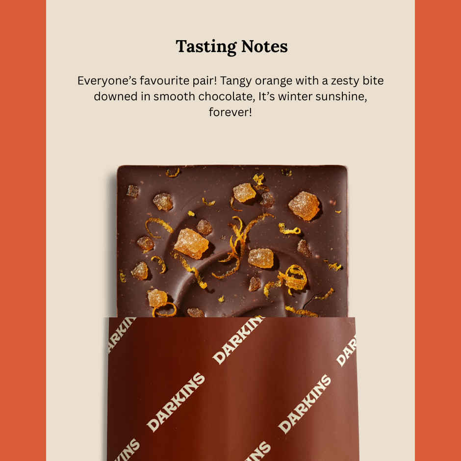 Darkins Sugar Free Dark Chocolate 70% Orange