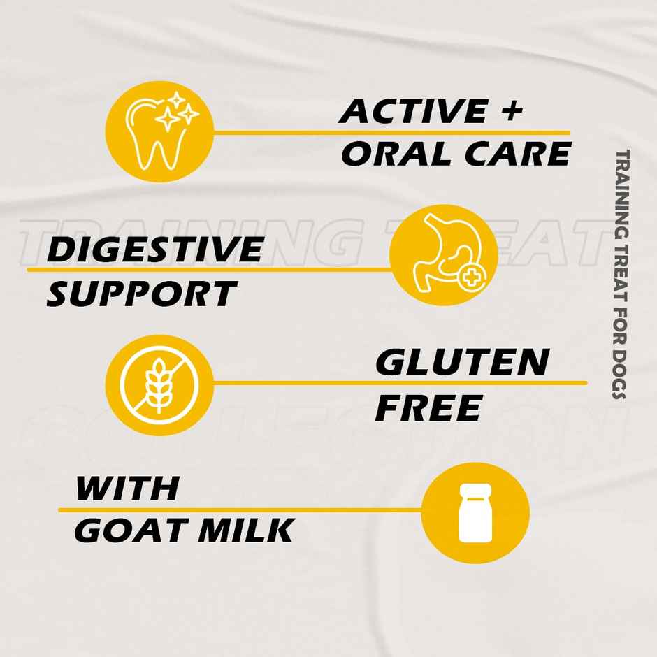 Nootie Gluten Free Training Treats For Dogs | Treats For All Life Stages Carrot & Goat Milk Flavour