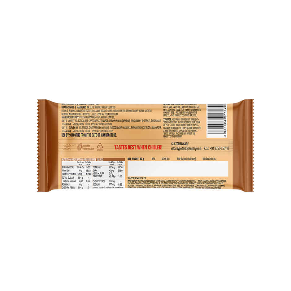 Superyou Peanut Butter Protein Wafer Bar