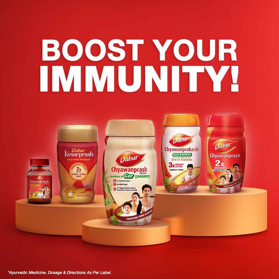 Dabur Chyawanprash Awaleha - With Goodness of Gur (Jaggery), 3X Immunity Action