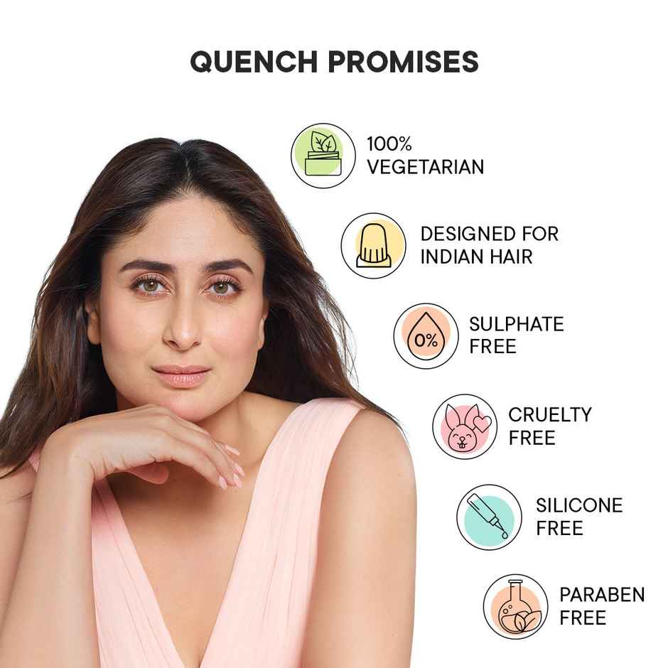 Quench Damage Repair Hydrating Hair Shampoo With Ceramides For Dry, Colored & Damaged Hair