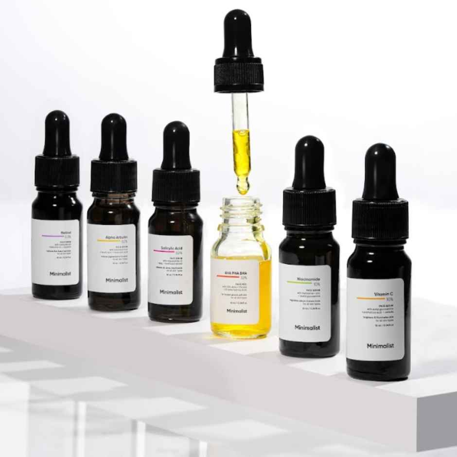 Minimalist 5% Marula Oil Face Moisturizer Cream Based Nourishing & Hydrating For Men & Women (50ml) & Minimalist Niacinamide 10% With Matmarine + Zinc + Acetyl Glucosamine (10ml) Combo