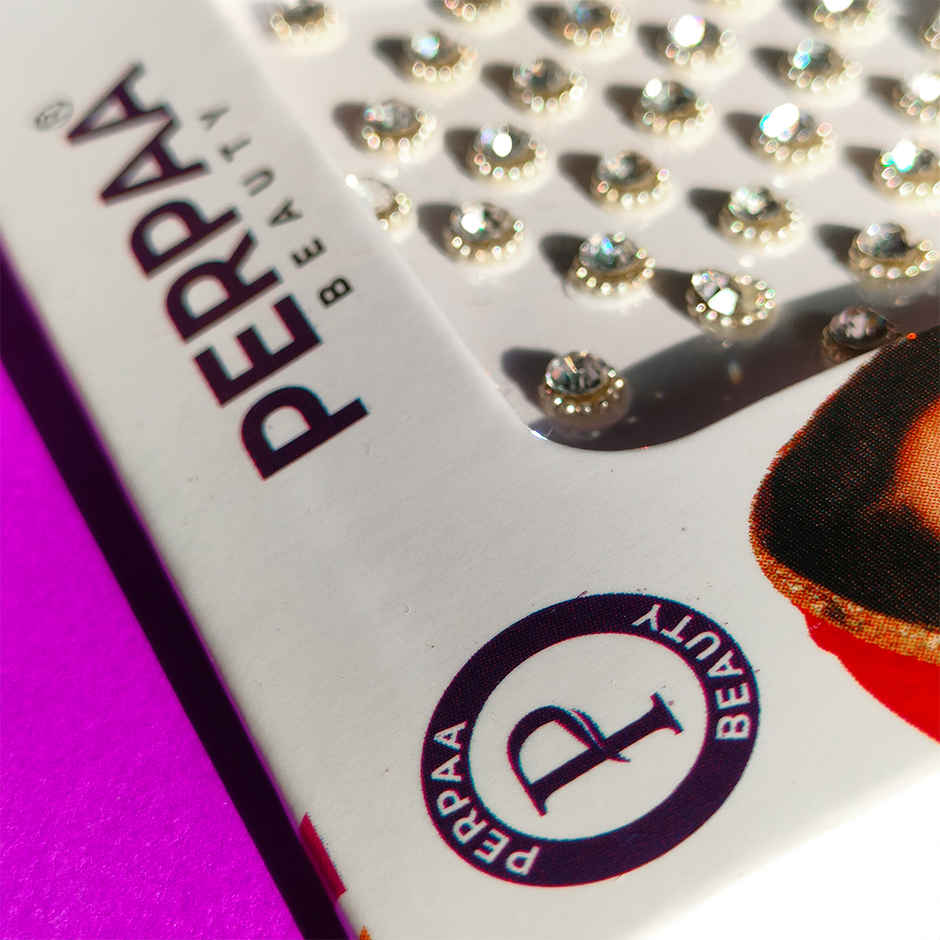 PERPAA Stone Bindi For Women | Silver | 1 Flap