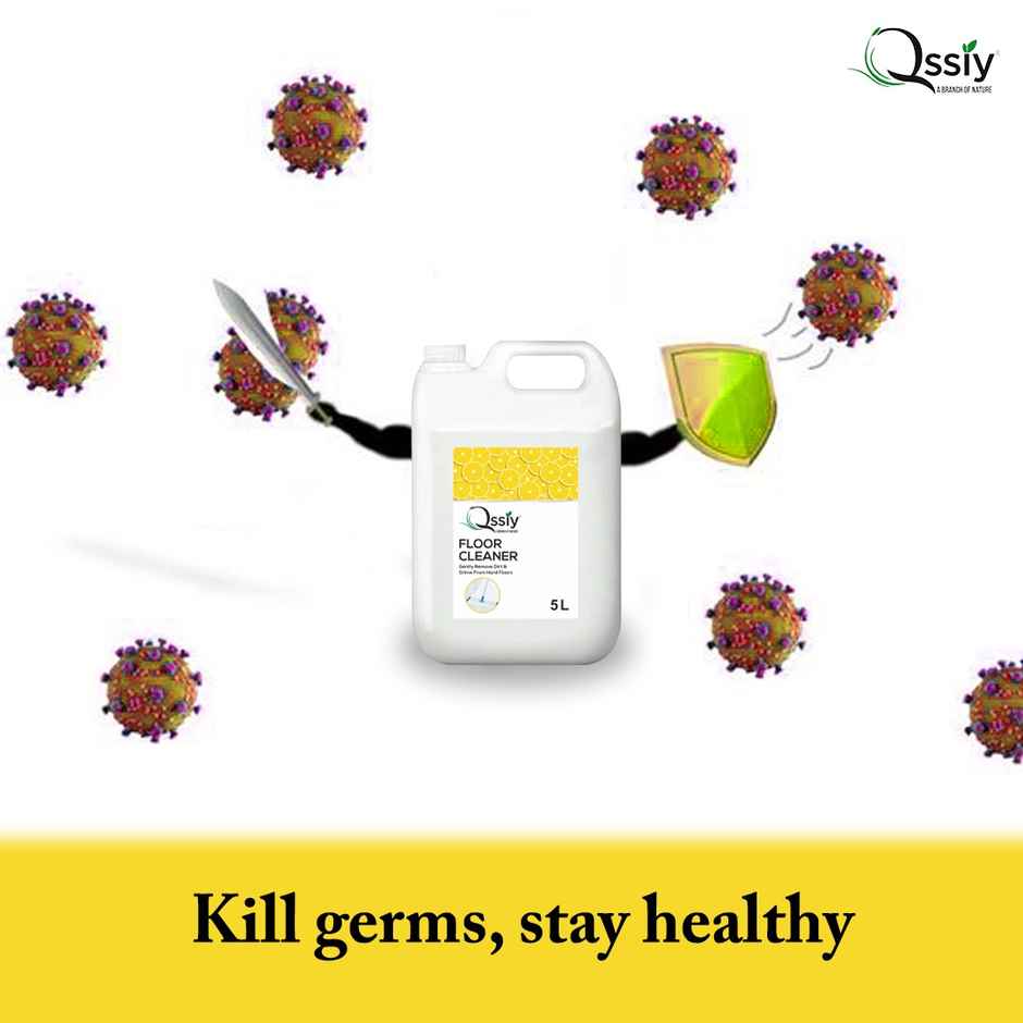 Qssiy Lemon Floor Cleaner Liquids | Bathroom Surface Cleaning Liquid