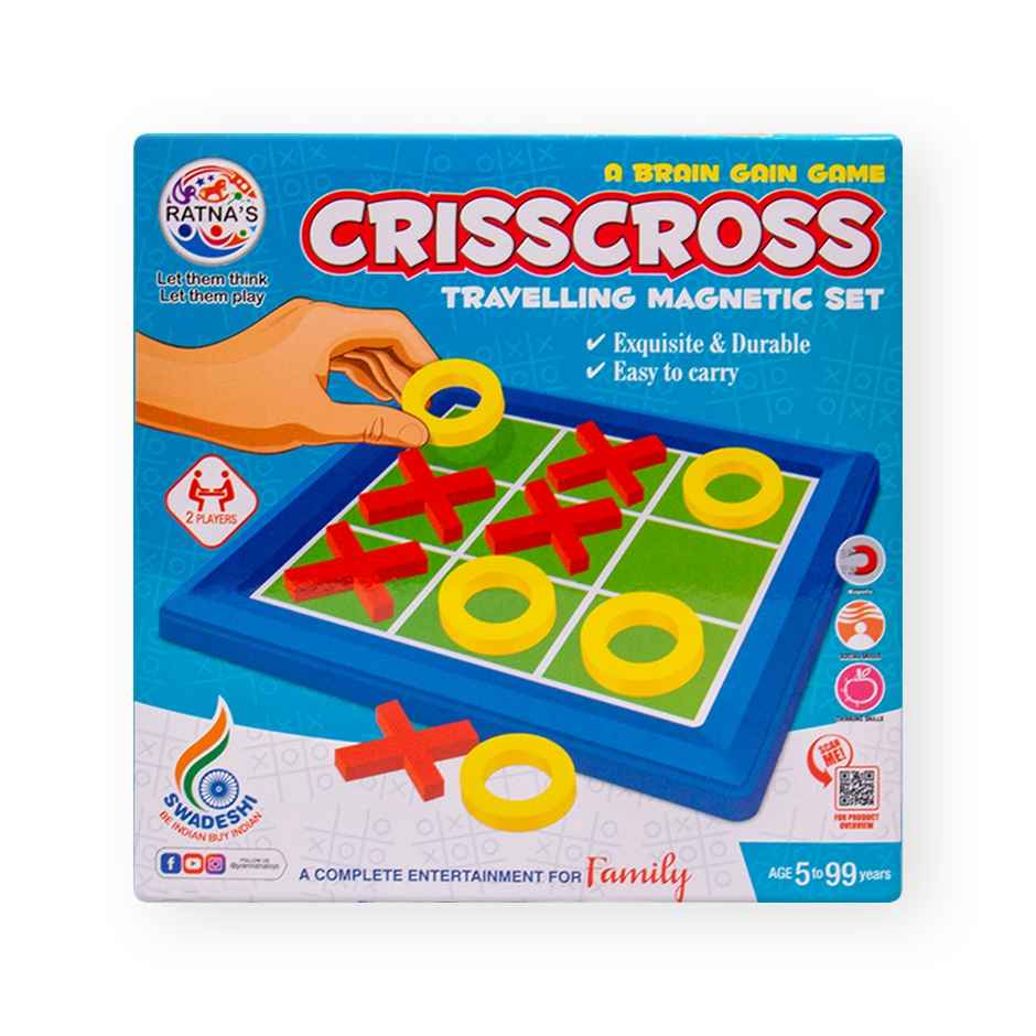 Ratna's Criss Cross Travelling Magnetic Set | Assorted