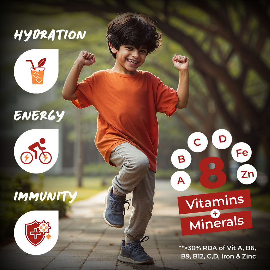 Good Monk Fruit Drink Mix | Natural Orange | 50% Less Sugar | 8 Vitamins & Minerals | 24 Sachets