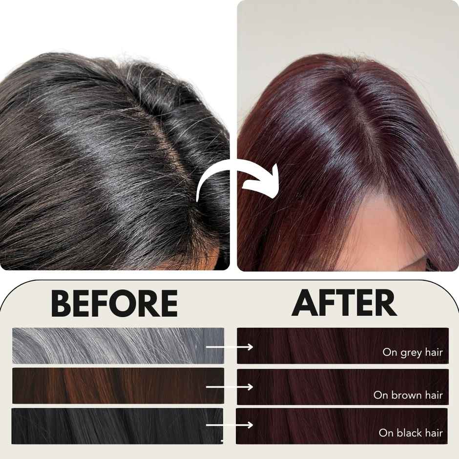 Paradyes Mini Black Cherry Timeless Hair Tint for complete grey Coverage