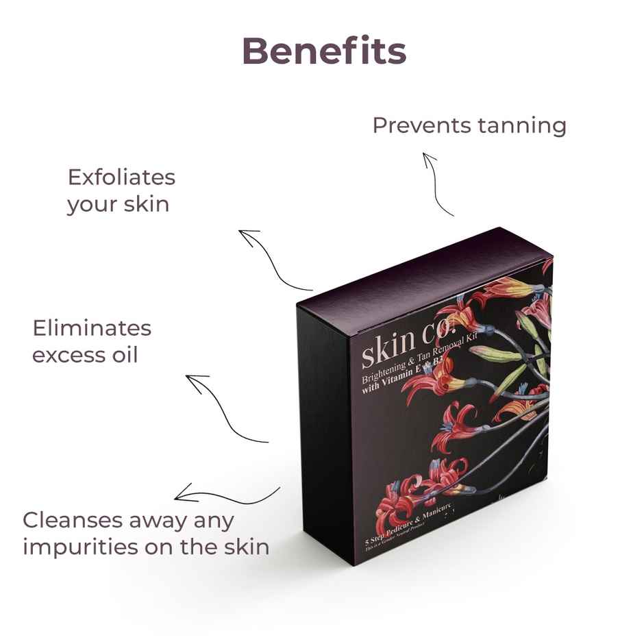 Skin Co. Nyc Brightening & Tan Removal Pedicure Manicure Spa Kit