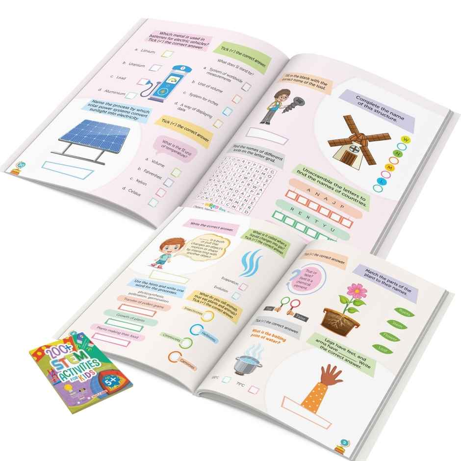 Activity Book for Kids | 200+ STEM Activities | Brain Activity Book for Kids | Age 5+