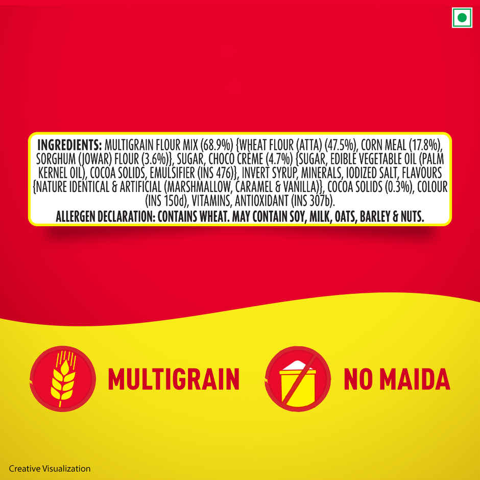 Kellogg's Multigrain Chocos Crunchy Bites | Source of Calcium & Fibre, High in Protein