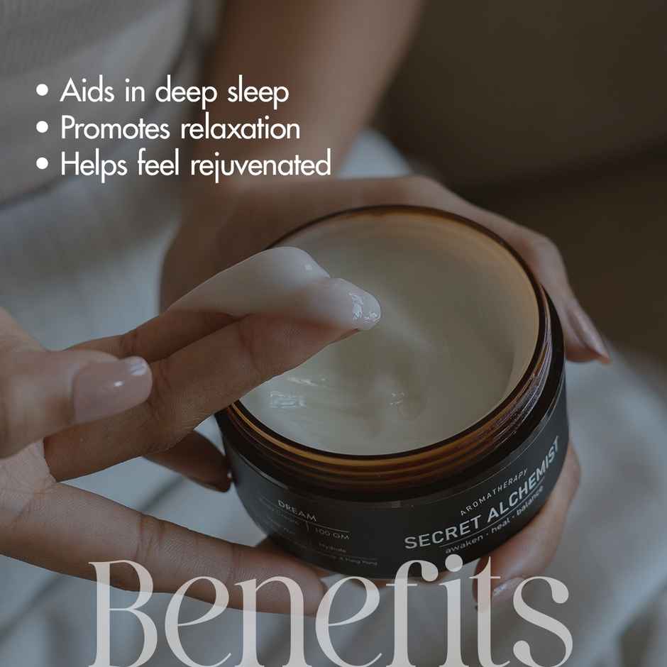 Secret Alchemist Dream Body Cream with Niacinamide & Cocoa Butter for Hydration & Restfull Sleep