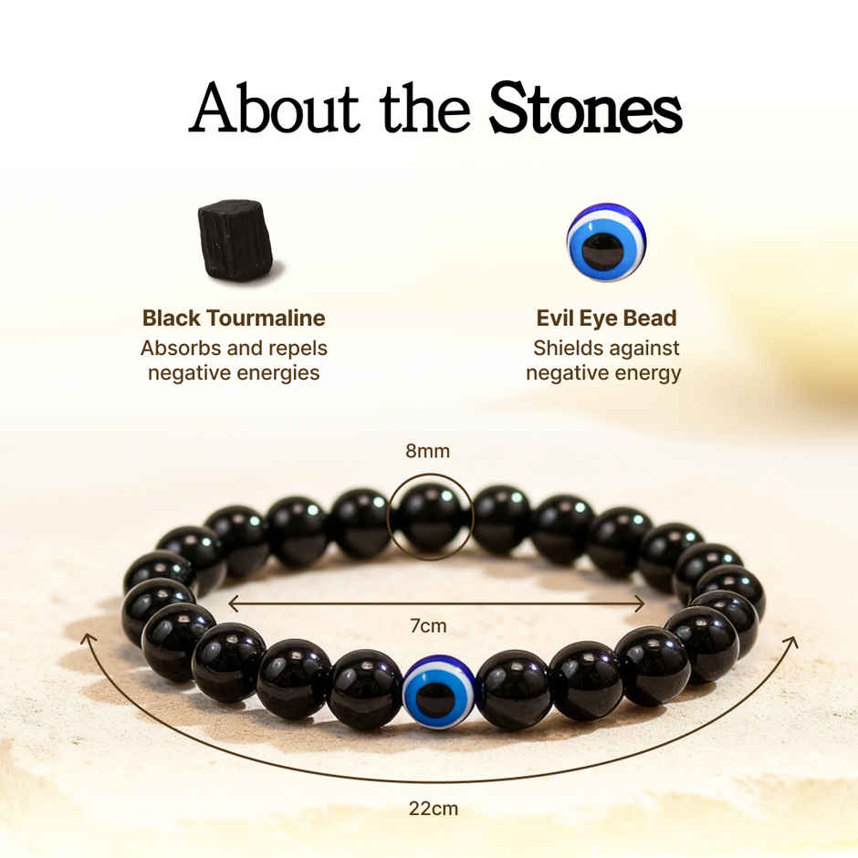 Astroyogi Evil Eye Bracelet | Black