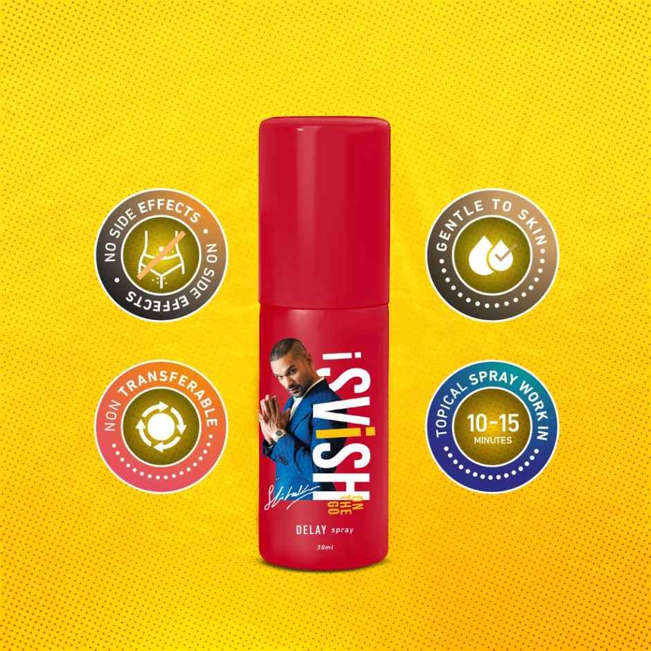 SVISH ON-THE-GO Delay Spray For Men With Lidocaine 10%