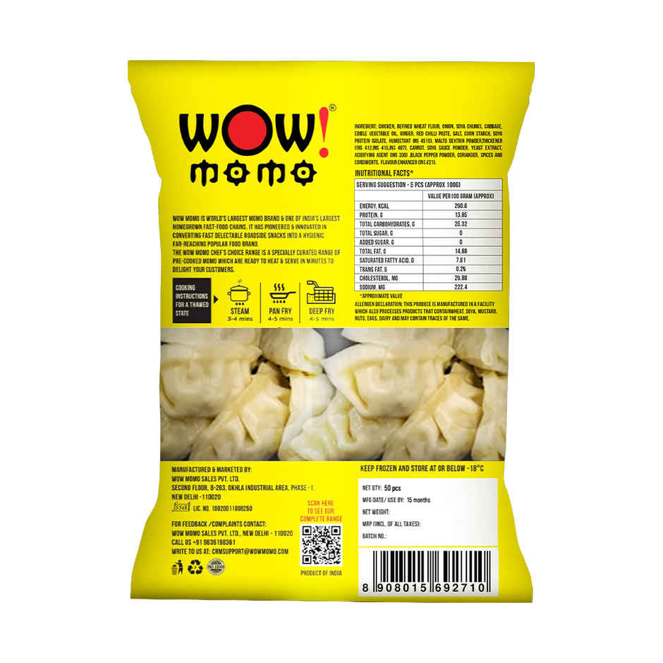 Wow! Spicy Chicken Super Saver  Momo I Party Pack I Frozen Snack