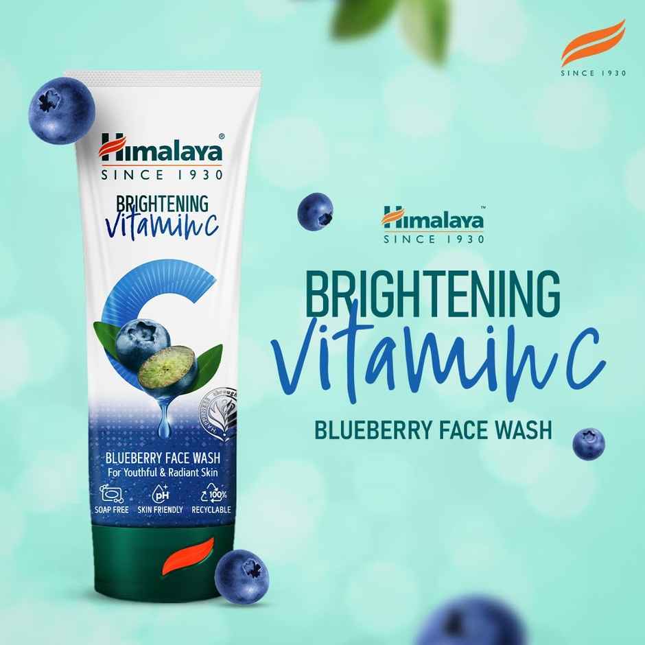 Himalaya Wellness Company B Vitamin C Blueberry Face Wash