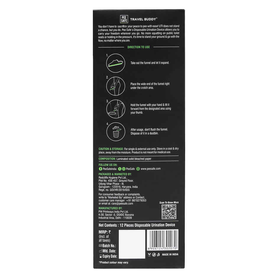 Pee Safe Disposable Urination Device