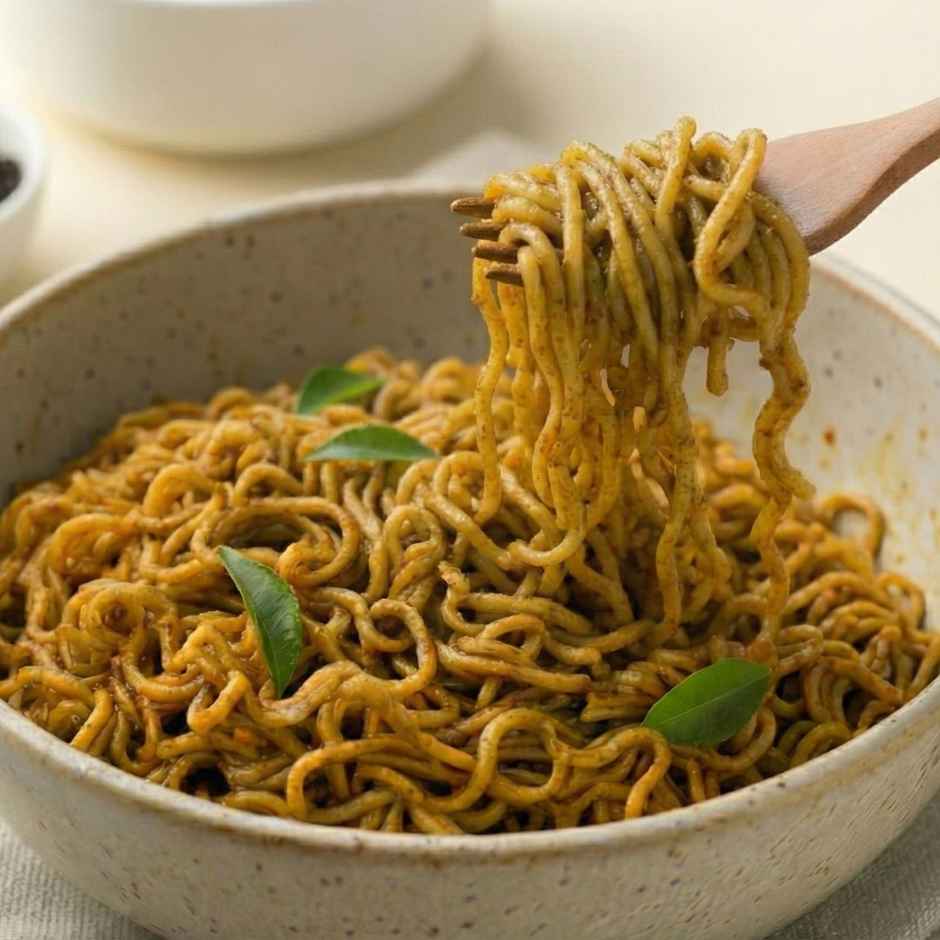 Black Pepper Maggi with Peanut