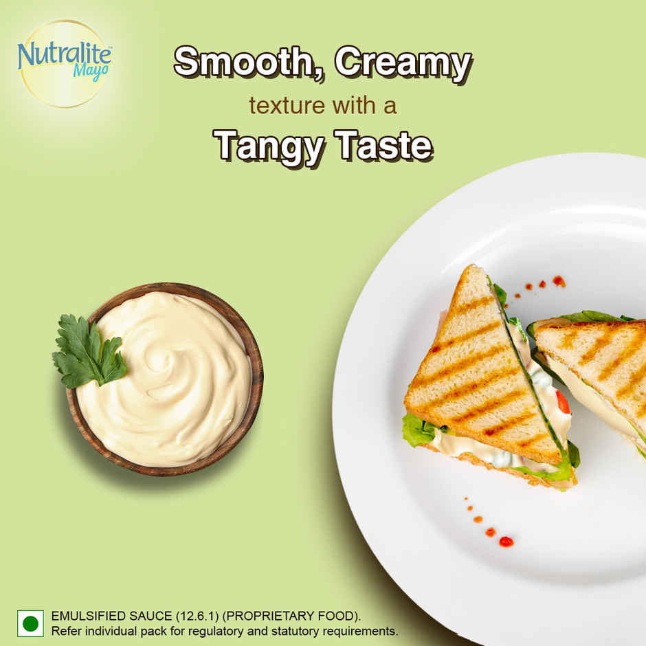 Nutralite Mayo Veg Eggless Mayonnaise | Extra 25g Free - 275 g