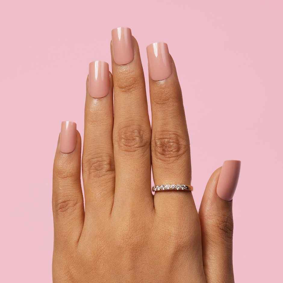 Gush Beauty Nailed It Reusable Press On Nails with Application Kit | Natural Nude - Medium Almond